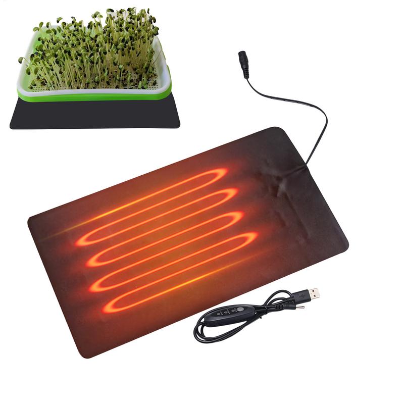 Seedling Heat Mat - Plantenwarmemat PVC Lederen Plantenverwarmingsmat Binnen USB